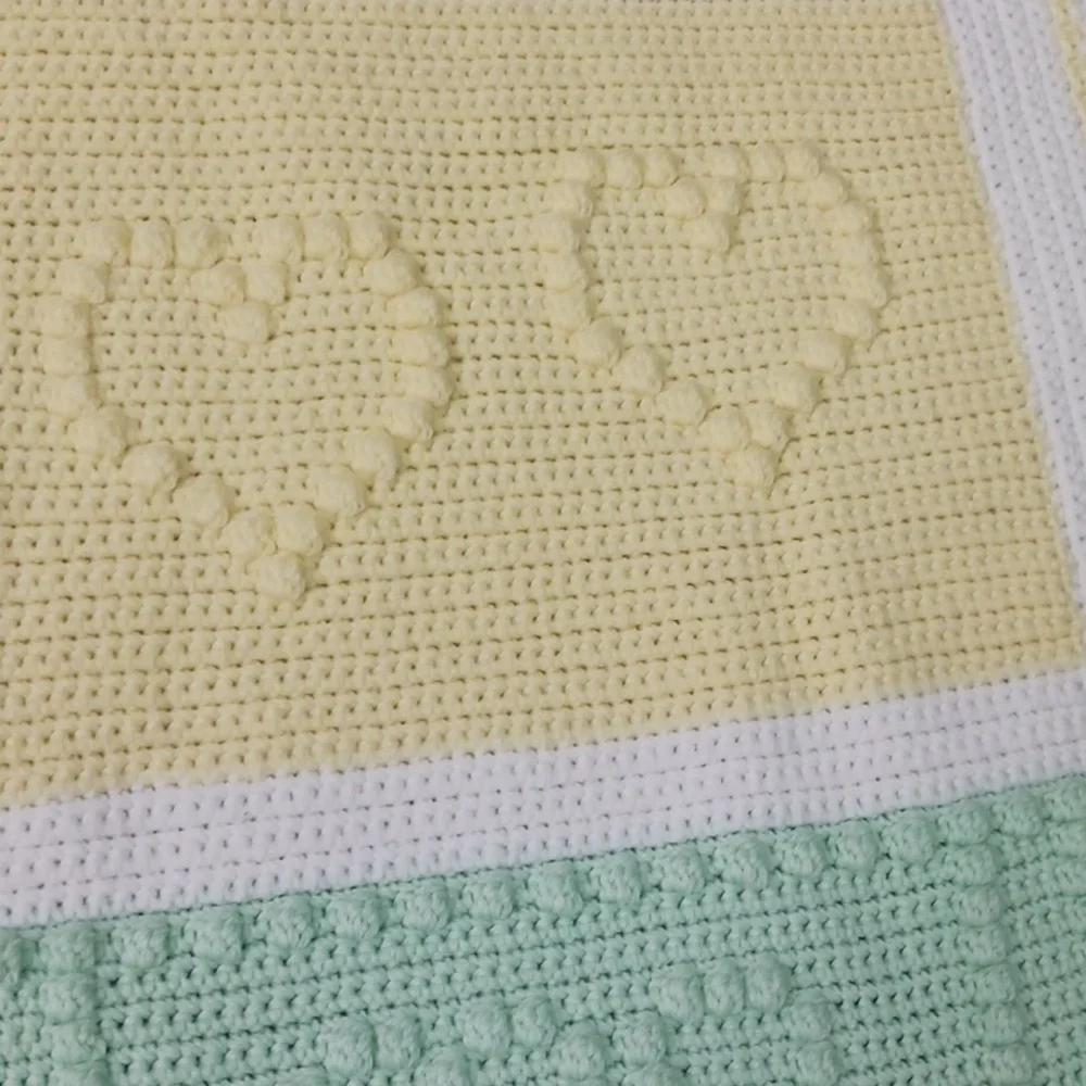 Now I Lay Me Baby blanket shower gift handcrafted heirloom unisex Pastel